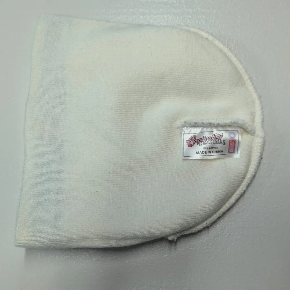 Captivating Head Gear and Surtex white beanie